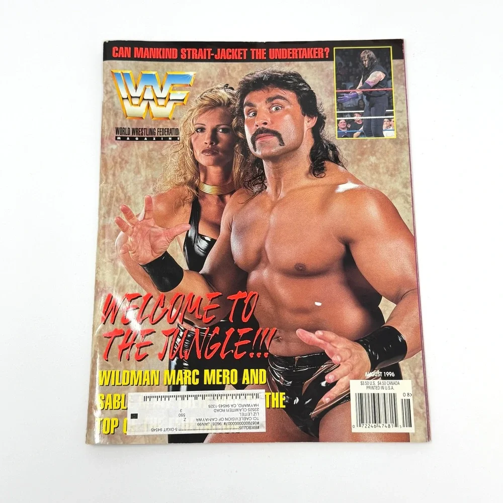WWF Magazine Lot 4 1996-1998 Ultimate Warrior Sealed Comic Goldust Sable WWE